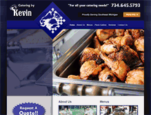 Tablet Screenshot of cateringbykevin.com